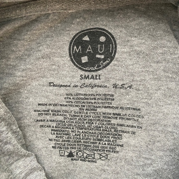 MAUI And SONS Hoodie Shark Surf Sweatshirt Pullover Men S Small - Picture 5 of 6